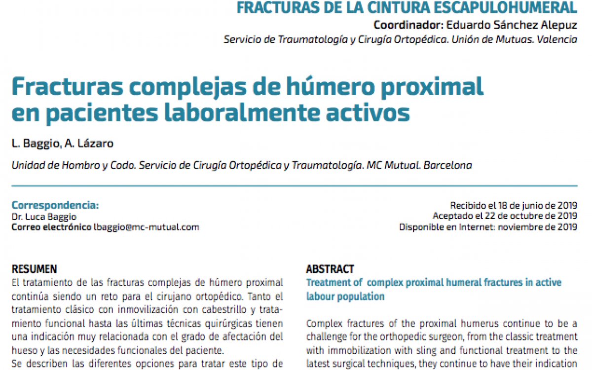La nostra darrera publicació en revistes mèdiques
